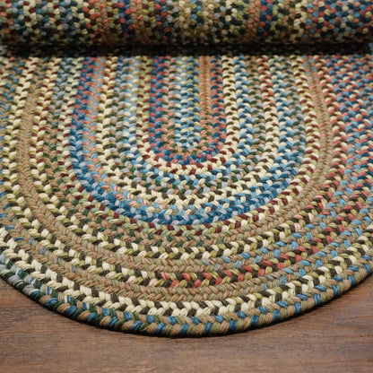 Colonial Mills New England Braid Multi Colored Wool Area Rug