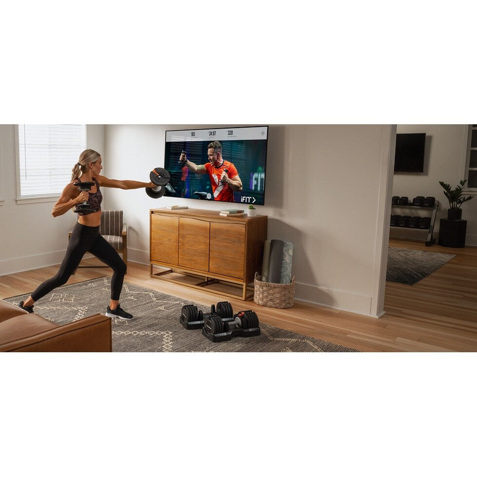 Ensemble d'haltères NordicTrack 55 lb Select-a-Weight