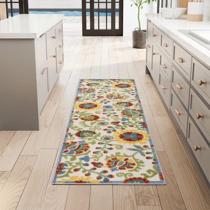 Tapis floral d'intérieur/extérieur Nourison Alice