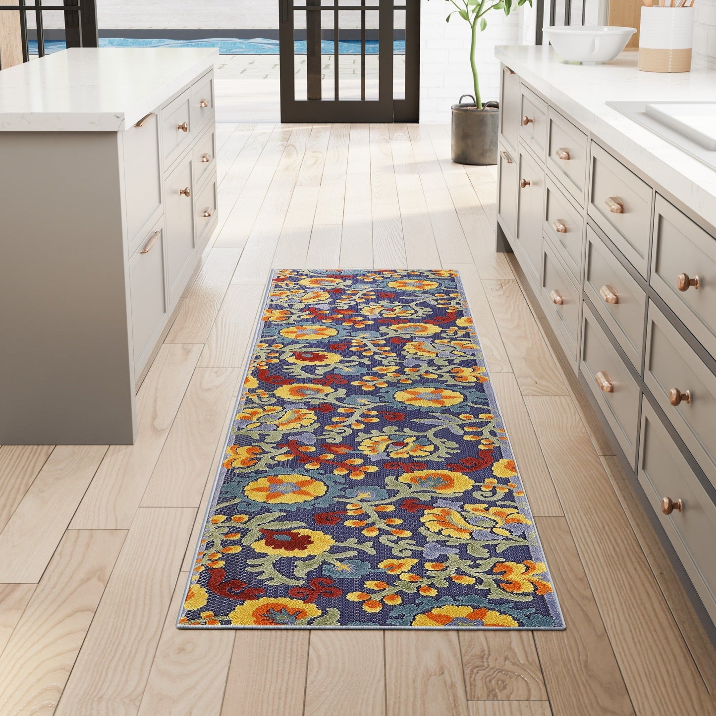 Tapis floral d'intérieur/extérieur Nourison Alice