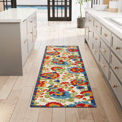 Tapis floral d'intérieur/extérieur Nourison Alice