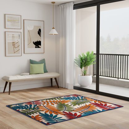 Tapis floral d'intérieur/extérieur Nourison Alice