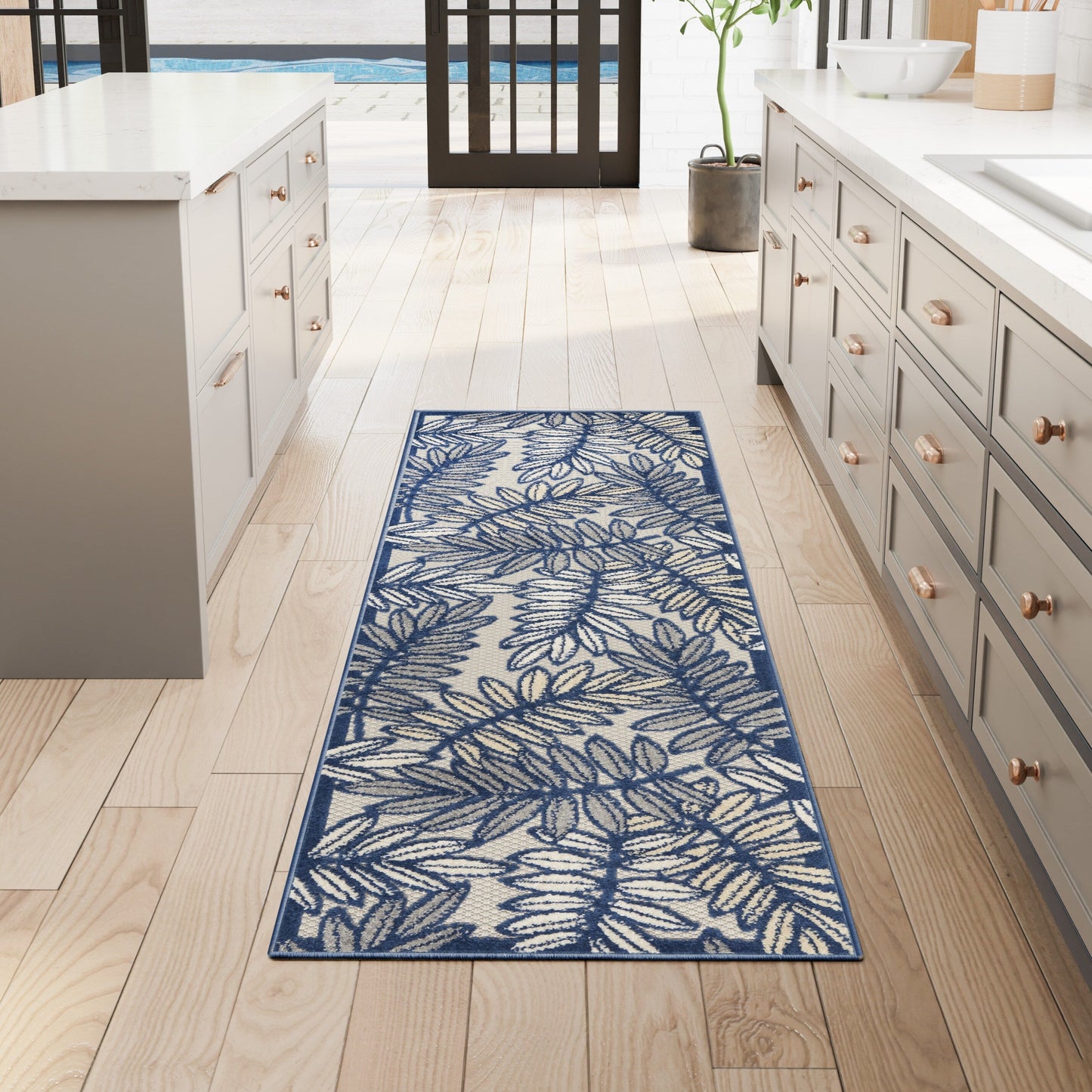 Tapis floral d'intérieur/extérieur Nourison Alice