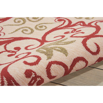 Tapis d'intérieur/extérieur géométrique floral des Caraïbes Nourison