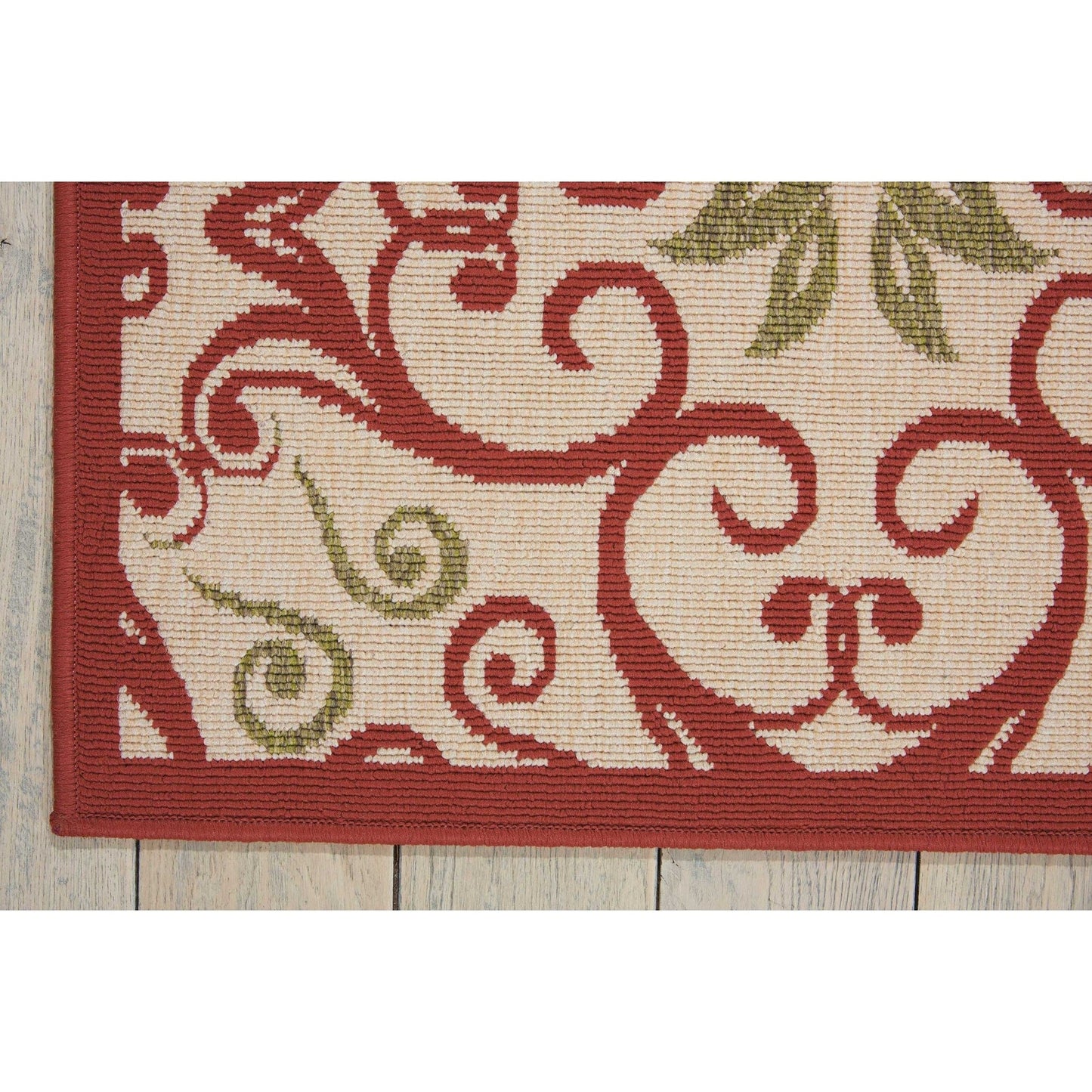 Tapis d'intérieur/extérieur géométrique floral des Caraïbes Nourison