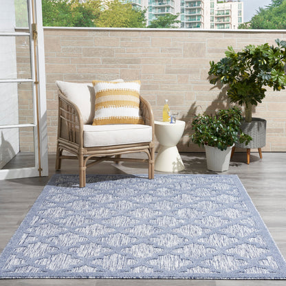 Tapis marocain en treillis Nourison, facile d'entretien, pour intérieur et extérieur