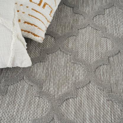 Tapis marocain en treillis Nourison, facile d'entretien, pour intérieur et extérieur