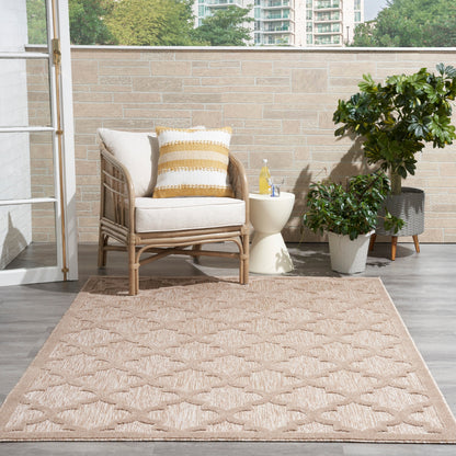 Tapis marocain en treillis Nourison, facile d'entretien, pour intérieur et extérieur