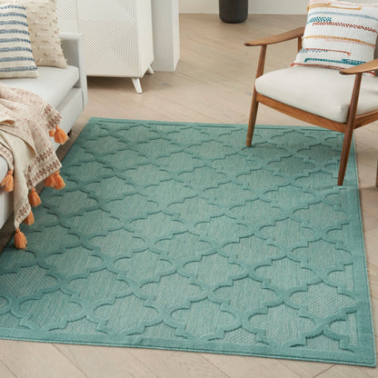 Tapis marocain en treillis Nourison, facile d'entretien, pour intérieur et extérieur