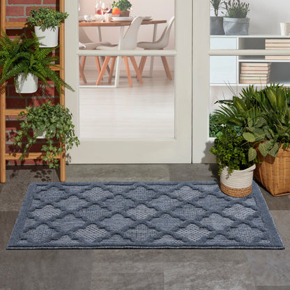 Tapis marocain en treillis Nourison, facile d'entretien, pour intérieur et extérieur
