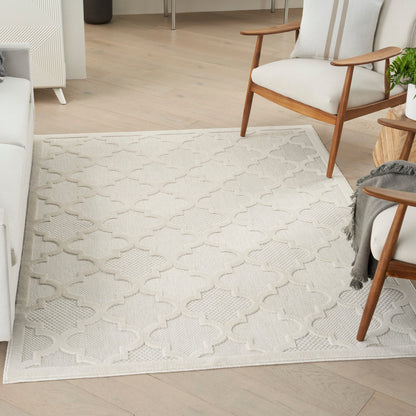 Tapis marocain en treillis Nourison, facile d'entretien, pour intérieur et extérieur