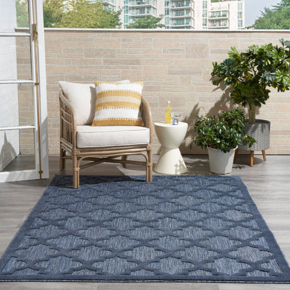 Tapis marocain en treillis Nourison, facile d'entretien, pour intérieur et extérieur