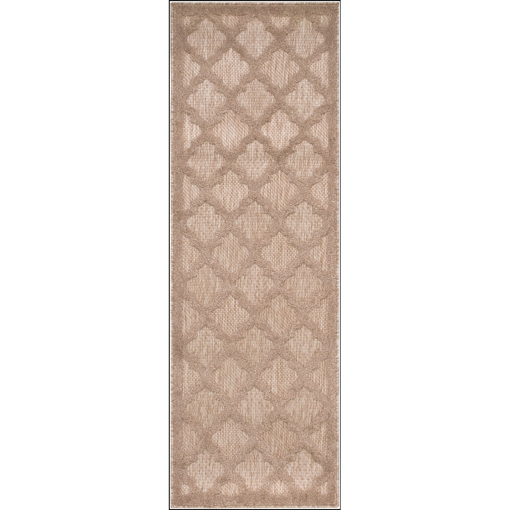 Tapis marocain en treillis Nourison, facile d'entretien, pour intérieur et extérieur