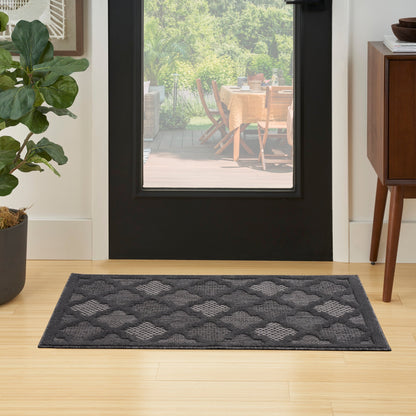 Tapis marocain en treillis Nourison, facile d'entretien, pour intérieur et extérieur