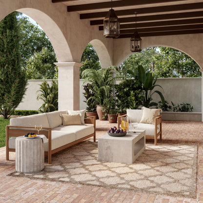 Tapis marocain en treillis Nourison, facile d'entretien, pour intérieur et extérieur
