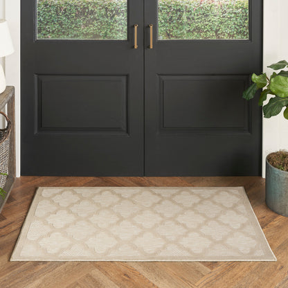 Tapis marocain en treillis Nourison, facile d'entretien, pour intérieur et extérieur