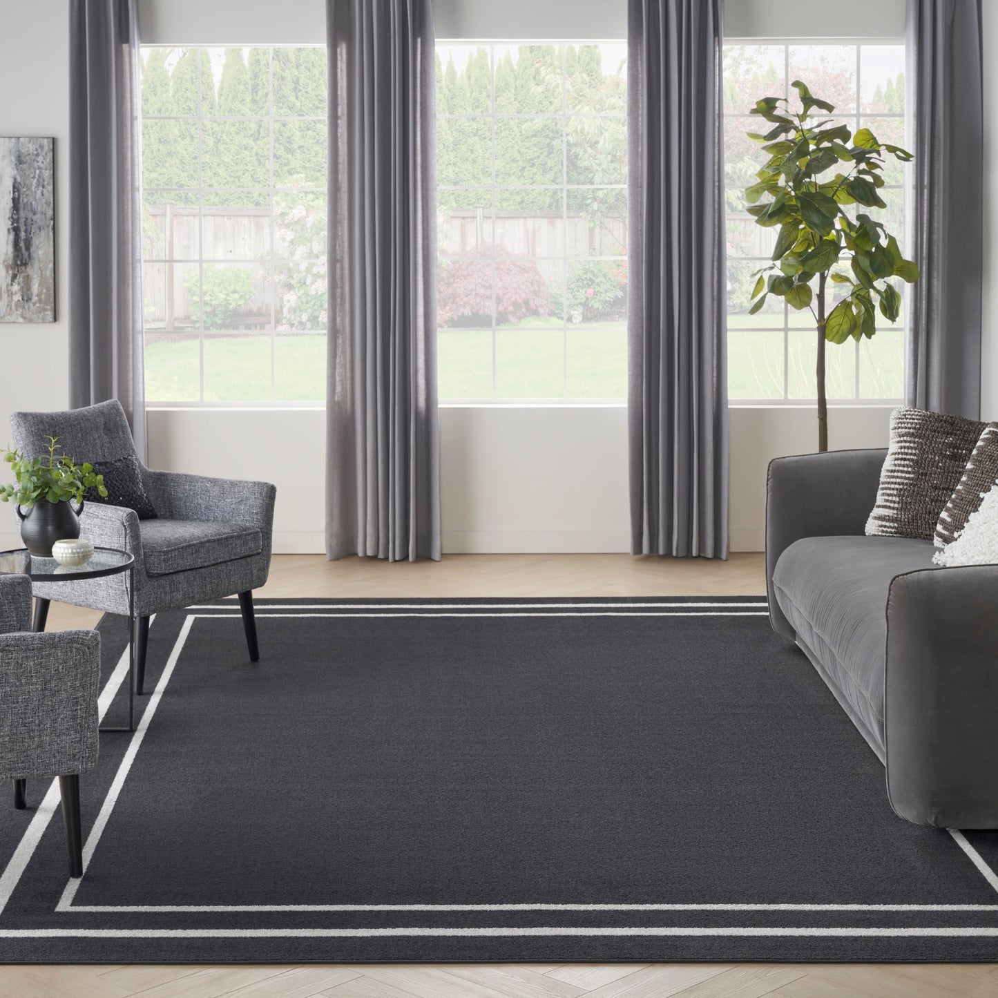 Tapis uni d'intérieur/extérieur Nourison Essentials