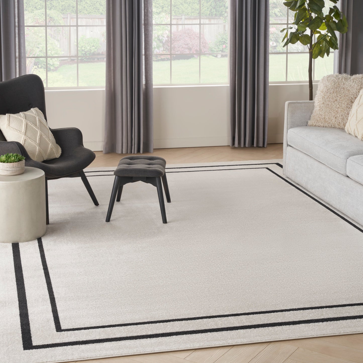 Tapis uni d'intérieur/extérieur Nourison Essentials