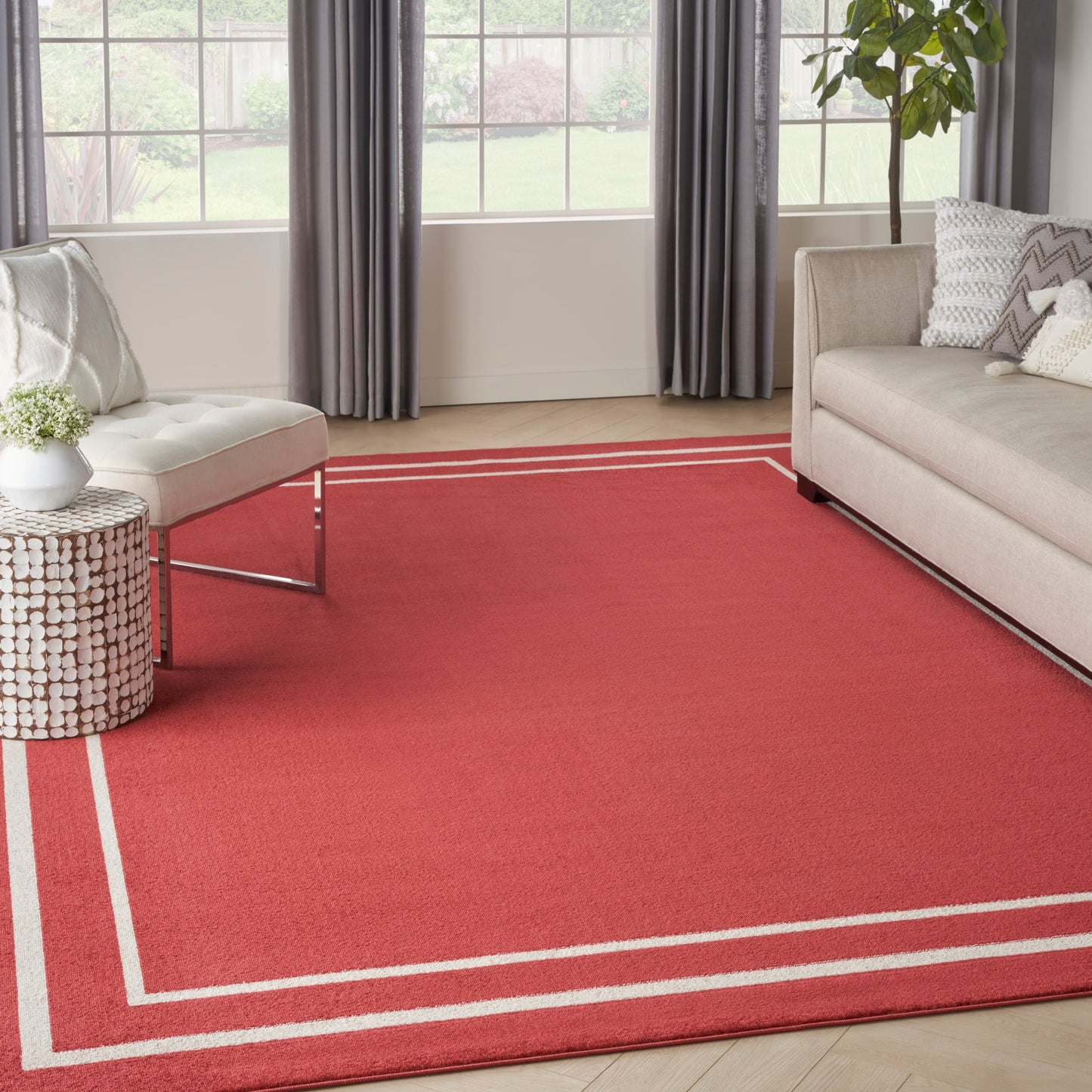 Tapis uni d'intérieur/extérieur Nourison Essentials