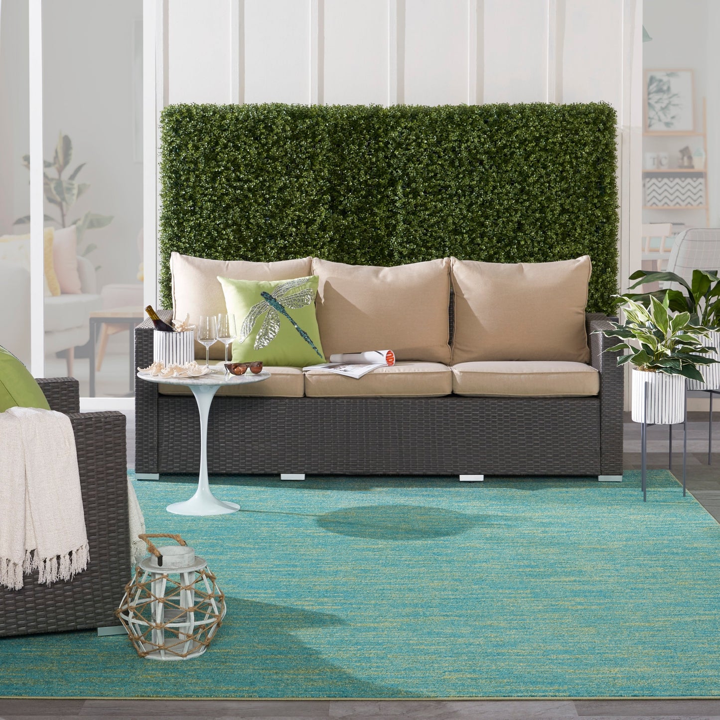 Tapis contemporain d'intérieur/extérieur Nourison Essentials