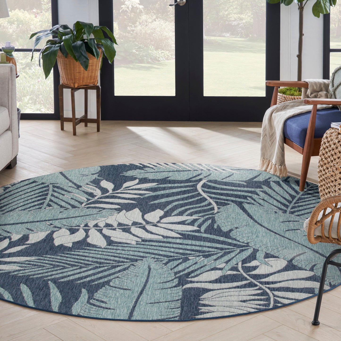 Tapis d'intérieur/extérieur nature Nourison Garden Oasis
