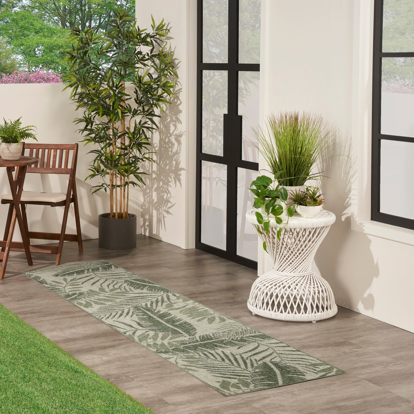 Tapis d'intérieur/extérieur nature Nourison Garden Oasis