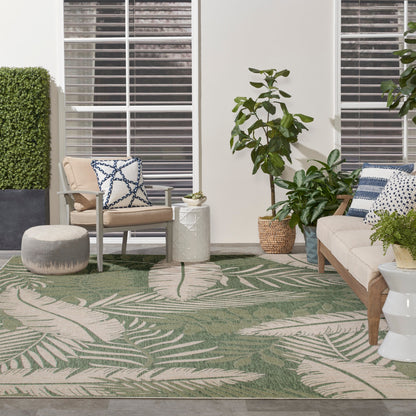 Tapis d'intérieur/extérieur nature Nourison Garden Oasis