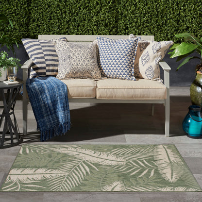 Tapis d'intérieur/extérieur nature Nourison Garden Oasis