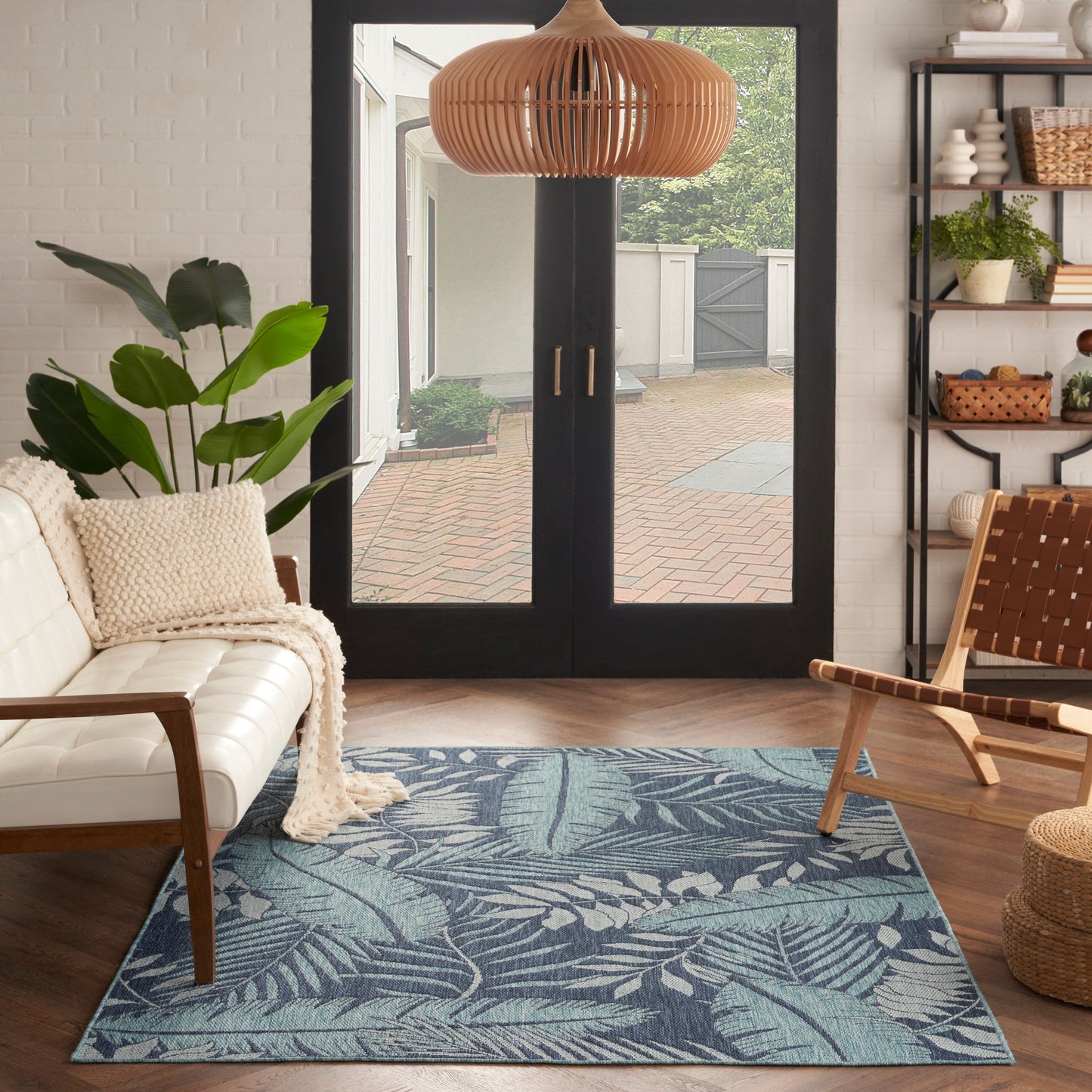 Tapis d'intérieur/extérieur nature Nourison Garden Oasis