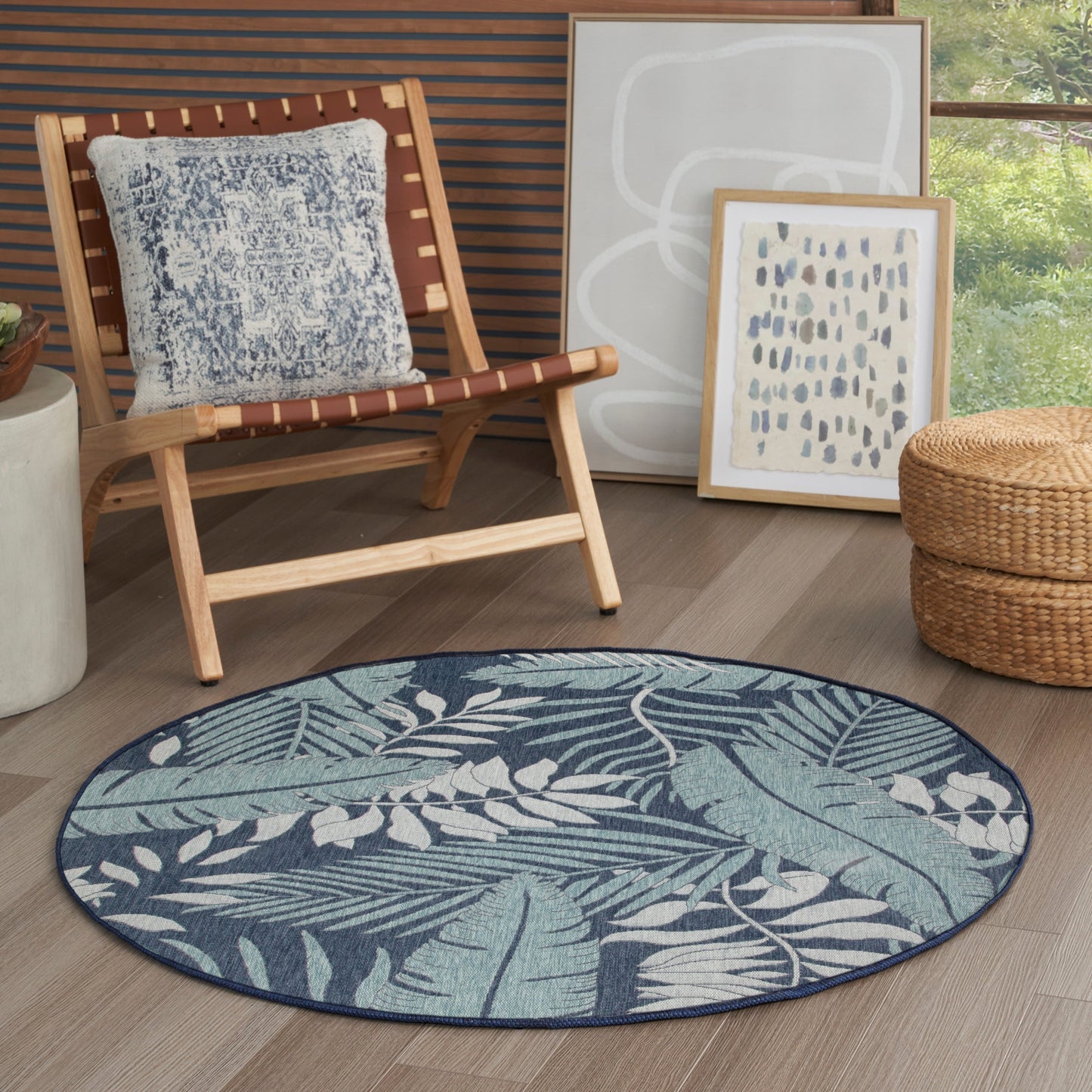Tapis d'intérieur/extérieur nature Nourison Garden Oasis