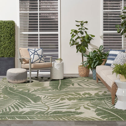Tapis d'intérieur/extérieur nature Nourison Garden Oasis