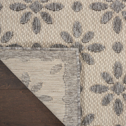 Tapis d'intérieur et d'extérieur géométrique moderne à motif floral et haut-bas Nourison Palamos