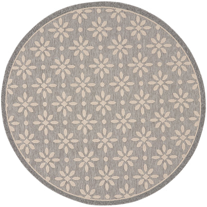 Tapis d'intérieur et d'extérieur géométrique moderne à motif floral et haut-bas Nourison Palamos
