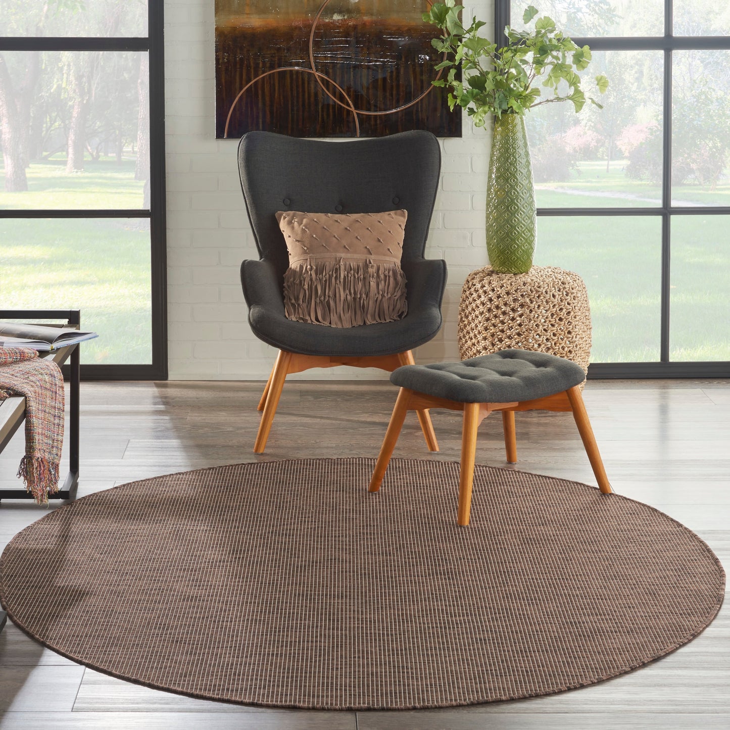 Tapis d'intérieur/extérieur moderne et décontracté Nourison Positano