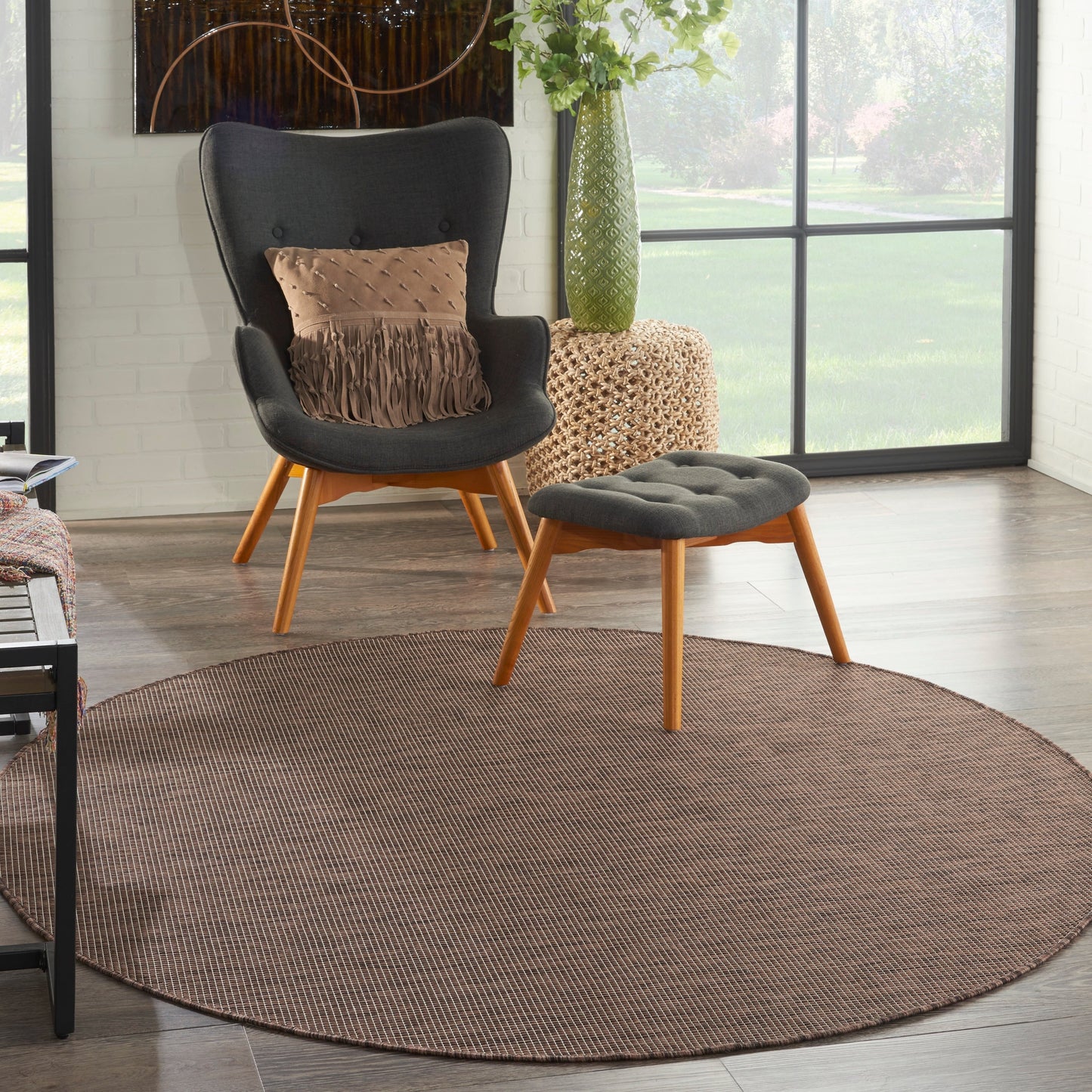 Tapis d'intérieur/extérieur moderne et décontracté Nourison Positano
