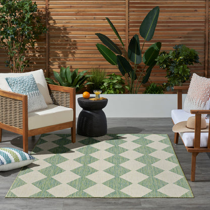 Tapis géométrique d'intérieur/extérieur Nourison Positano