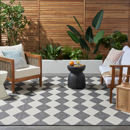Tapis géométrique d'intérieur/extérieur Nourison Positano