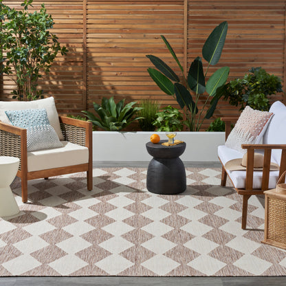 Tapis géométrique d'intérieur/extérieur Nourison Positano
