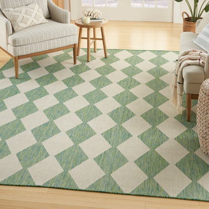 Tapis géométrique d'intérieur/extérieur Nourison Positano