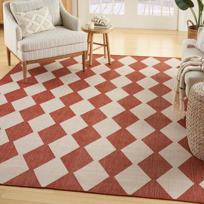 Tapis géométrique d'intérieur/extérieur Nourison Positano