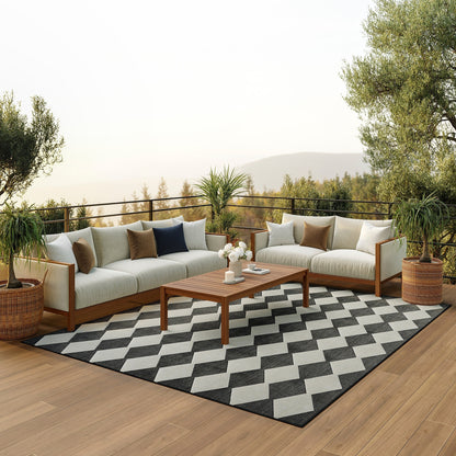 Tapis géométrique d'intérieur/extérieur Nourison Positano