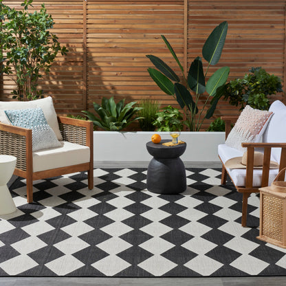 Tapis géométrique d'intérieur/extérieur Nourison Positano