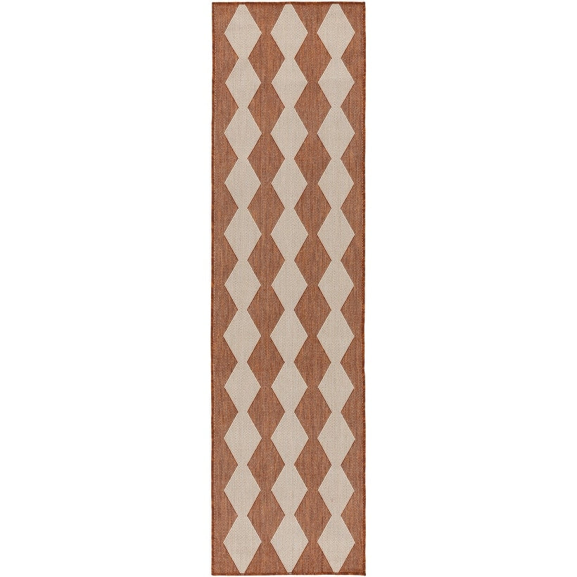 Tapis géométrique d'intérieur/extérieur Nourison Positano