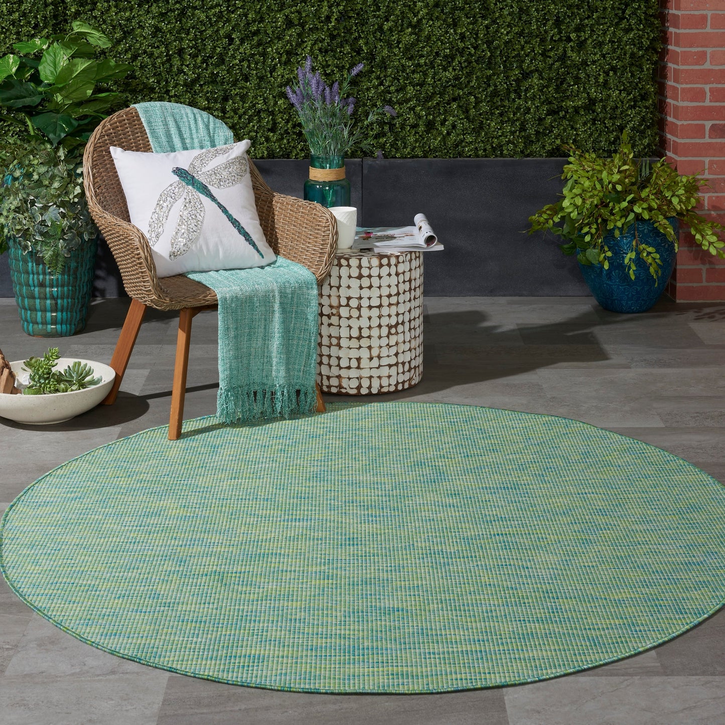 Tapis d'intérieur/extérieur moderne et décontracté Nourison Positano