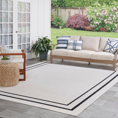 Tapis d'intérieur/extérieur uni Nourison Sandy