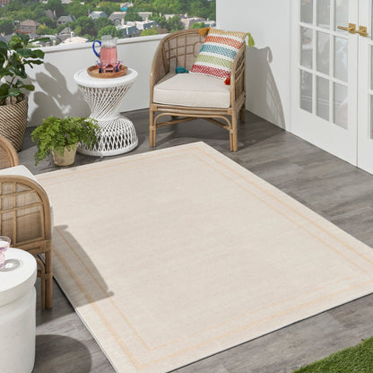 Tapis d'intérieur/extérieur uni Nourison Sandy