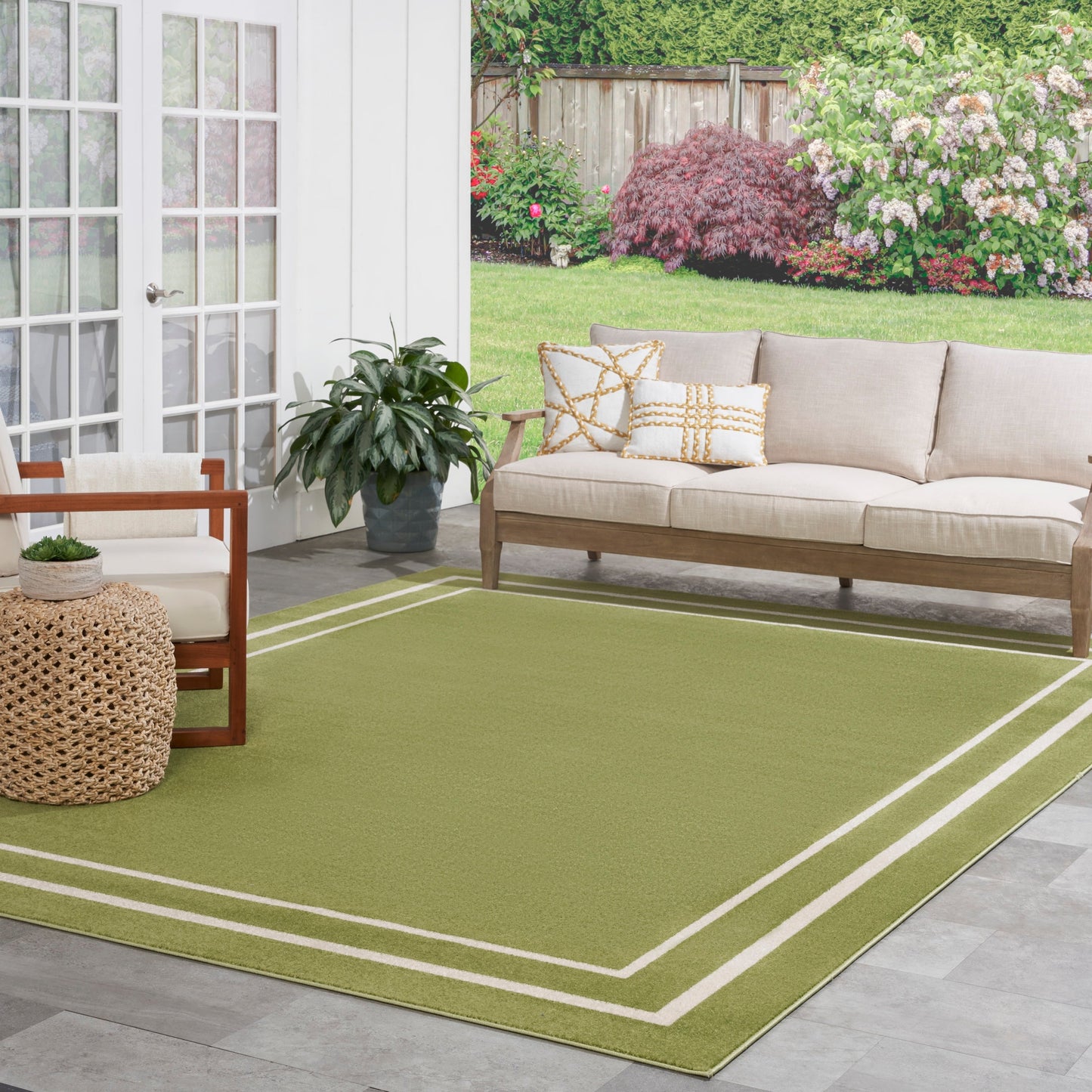 Tapis d'intérieur/extérieur uni Nourison Sandy