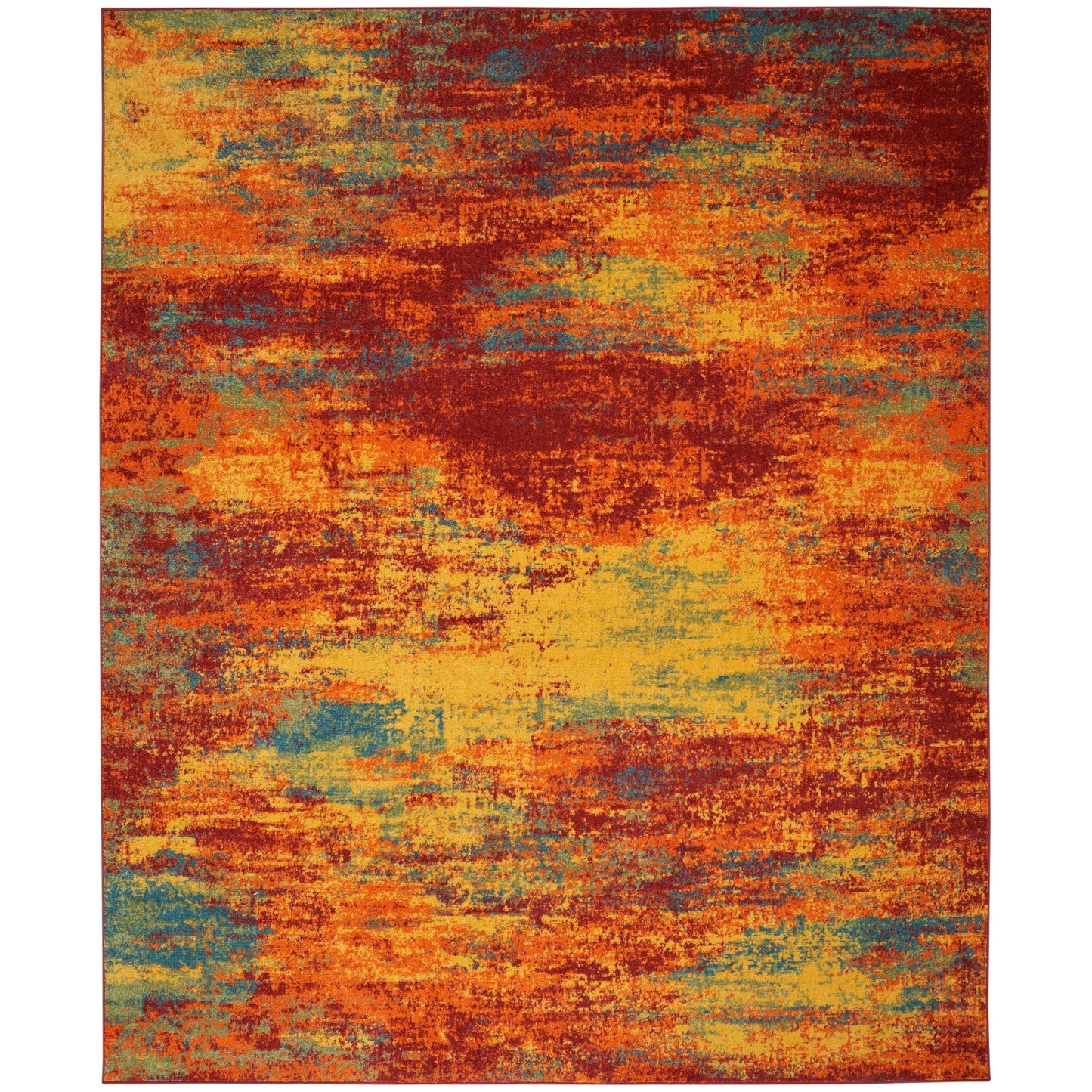 Tapis abstrait d'intérieur/extérieur Nourison Sandy