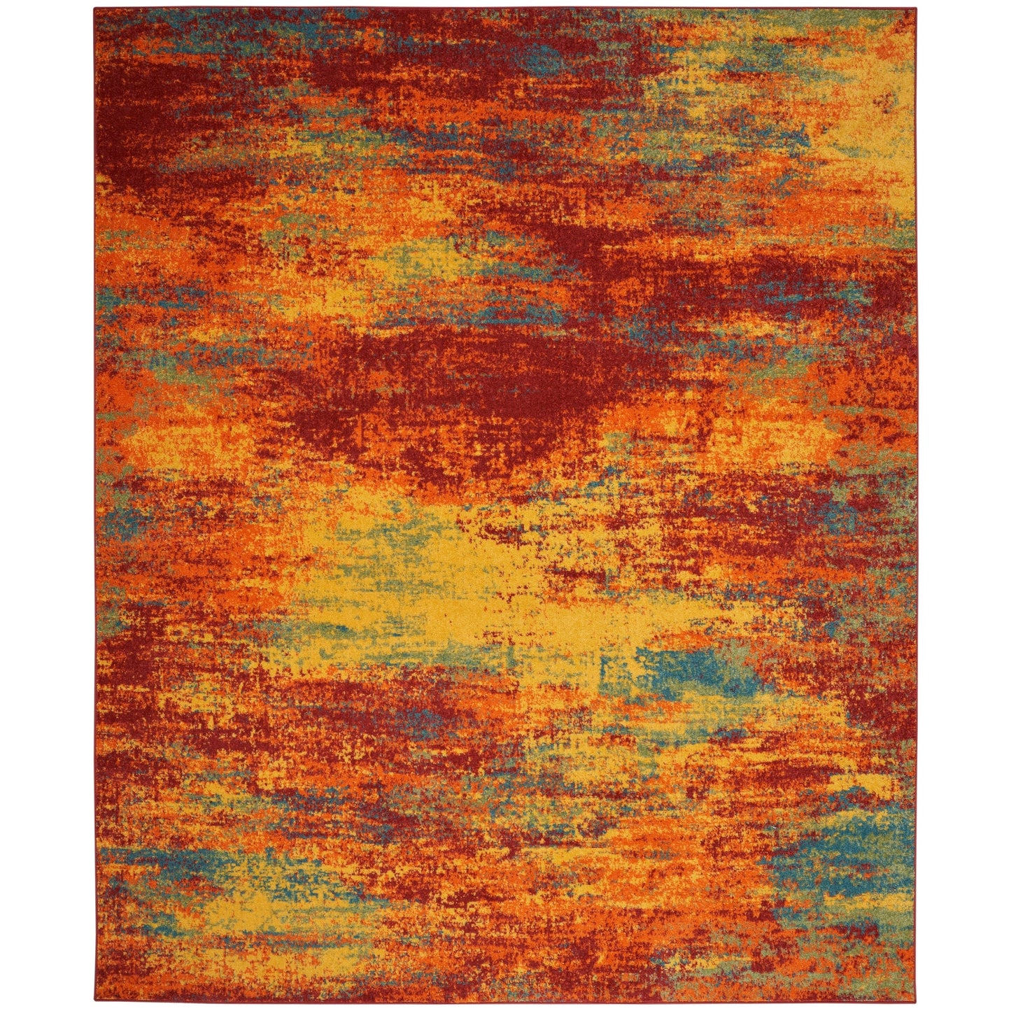 Tapis abstrait d'intérieur/extérieur Nourison Sandy