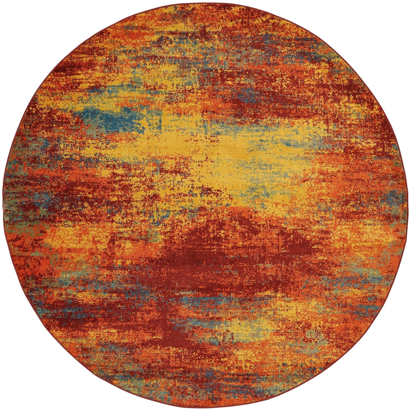 Tapis abstrait d'intérieur/extérieur Nourison Sandy
